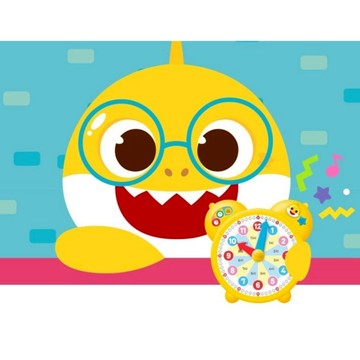 鯊魚寶寶 碰碰狐 聲音時鐘+繪本【現貨正品】韓國正品 Baby Shark 親子玩具 學習時間玩具 聖誕禮物 兒童禮物