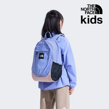 【The North Face 官方旗艦】北面兒童藍色休閒後背包｜8AMXG74 書包