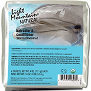 Natural Hair Color & Conditioner Warm Chestnut 16 Oz by Light Mountain
