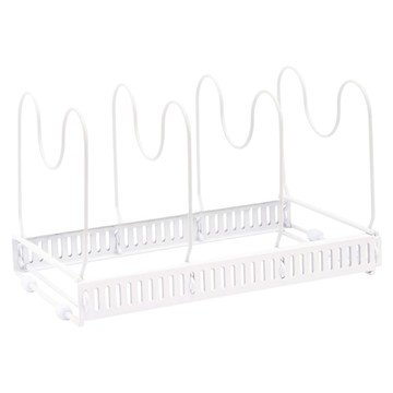 Joeun Living 平底鍋收納架 伸縮 白色 鋼材質  1個  6層