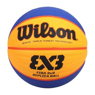 WILSON FIBA 3X3 REPLICA 橡膠 6號籃球 黃藍  籃球 橡膠 室外 WTB1033XB 25SS 【樂買網】