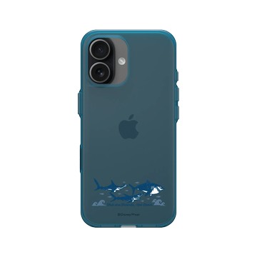 iPhone 17 Clear (相機按鈕) 夜幕藍 - 迪士尼-皮克斯 PIXAR - 海底總動員-吃素的鯊魚