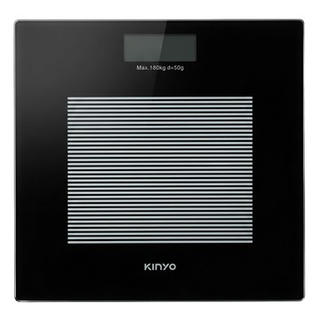 Kinyo 黑晶電子體重計  DS-6583  黑晶色  1個