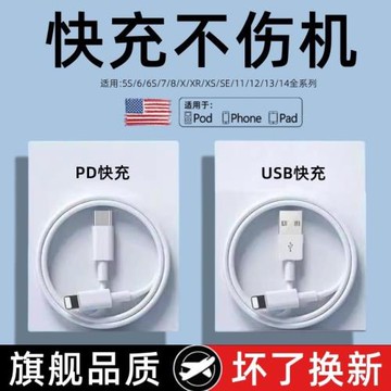適用蘋果AirPods藍牙無線耳機pro快充max充電器頭第2代3電源1適配器5W插頭車載數據線一套裝加長2米m平果快充