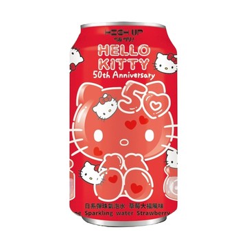 kitty 330ml HIGHUP日系彈珠氣泡水(草莓大福風味)