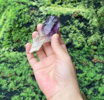 天然原礦紫晶骨幹權杖水晶 療癒  增智慧 財運 旺事業 快速出貨