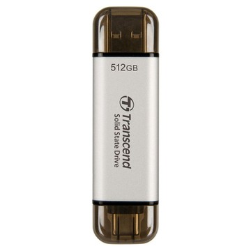 Transcend 創見 ESD310S USB3.2 雙介面SSD固態行動碟 TS512GESD310S  極光銀  512GB