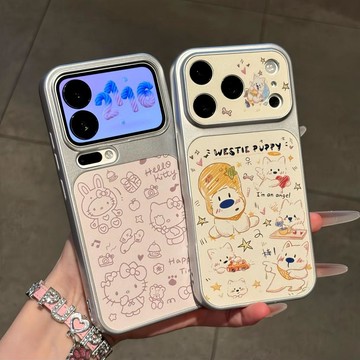 iphone手機殼 卡通手機殼 西高地小狗 防摔殼 適用蘋果17promax手機殼16pro新款15防摔 全包保護殼
