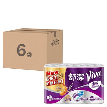 Kleenex 舒潔 食安級耐用廚房紙巾 大小隨意撕 108張  6捲  6袋