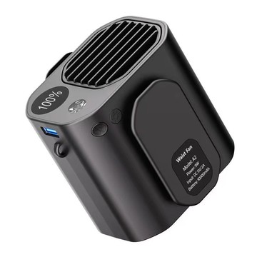 戶外露營風扇快遞外賣員隨身風扇建筑工戶外工作降溫掛脖子風扇 m7121