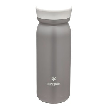 snow peak 雪諾必克 不鏽鋼真空保溫瓶M型  煙灰  500ml  1個