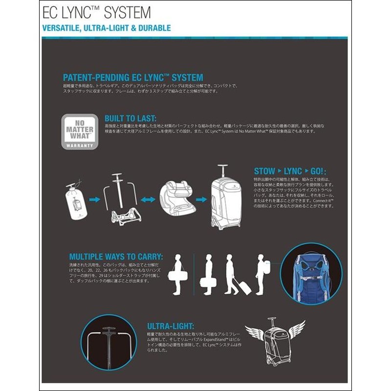 機内持ち込み可能)イーグルクリーク EagleCreek EC15 リンクシステム22