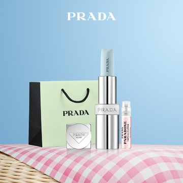 限量補貨🩵【PRADA】【專屬刻字】經典潤唇膏 #U001莫測藍｜獨家享針管香｜ 訂製刻字禮｜生日禮物