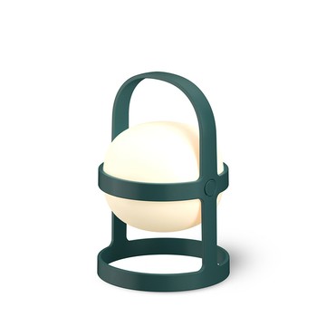 Soft Spot Circular 柔煦 太陽能充電 LED 提燈（森林綠、小）