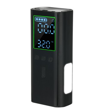 輪胎充氣機便攜式空氣壓縮機無繩迷你電動 USB 手持泵用於汽車摩托車自行車球充氣自動關閉帶數字壓力表 LED 燈 202