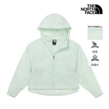 女款綠色DWR防潑水防曬連帽外套｜8C12G70