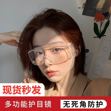 [熱賣]買滿99出貨護目鏡防護眼鏡勞保防目防護防風平光鏡防塵防飛沫透明款男女通用