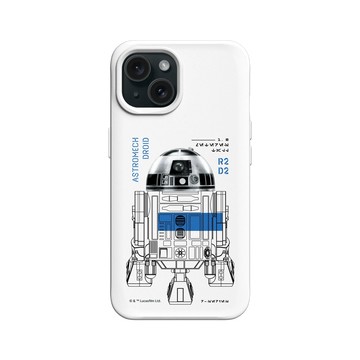 iPhone 15 SolidX 白 - 迪士尼-星際大戰 Star Wars - 星際大戰 – R2-D2 結構圖