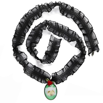 Pet Lace Muti Necklace_MU JUNIOR (Black)