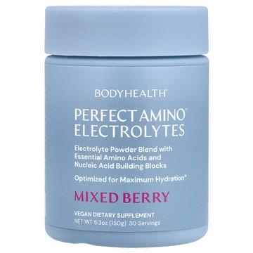 BodyHealth, 優效氨基酸™ 電解質，混合漿果味，5.3 盎司（150 克）