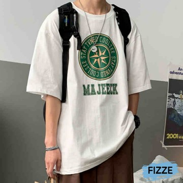 大尺碼M-8XL 短袖 男生衣著  寬鬆T恤 潮流短T BF風 圓領短T MYYJ-T965【FIZZE】