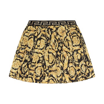 Versace - Black And Gold Baroque Skirt