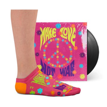 【葡萄牙進口】Peace & Love Socks 和平與愛信念襪 船型襪 短襪 男襪 女襪/ Sock Affairs