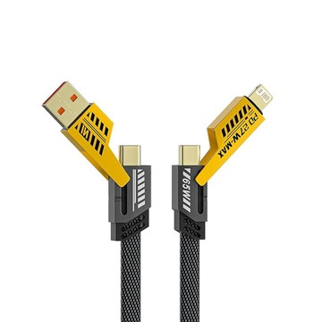 Type C 多合1線 【Mech】65W 四合一 PD超級快充線 Lightning+Type-c+USB充電線(數據線/快充線/充電線)