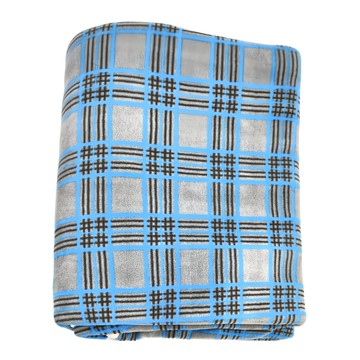 NorthFox北狐 微電腦溫控電熱毯 雙人 藍灰格 110V/60Hz 100W  130 x 160cm