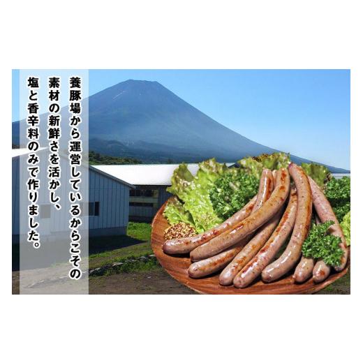 ふるさと納税 山梨県 富士河口湖町 豚肉と塩、ハーブ香辛料だけで作った無添加ソーセージ／800ｇ