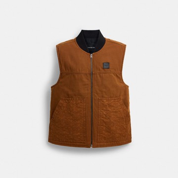 絎縫襯裏工裝背心