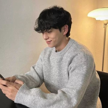 美式復古灰色毛衣男秋冬款圓領高端長袖針織衫cleanfit高級感內搭毛衣 男生衣服 長袖 針織衫