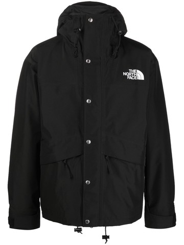 The North Face - logo-embroidered windbreaker - men - Nylon/Polyester/Polyester - S - Black