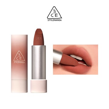 3CE輕絨擁吻 絨霧唇膏 09TAUPE BEIGE 皮革暖棕