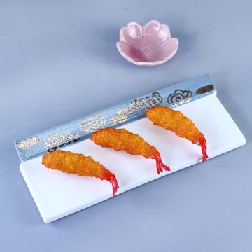 日本懷石會席板前料理餐具手繪陶瓷壽司盤刺身盤烤肉盤長條平板盤