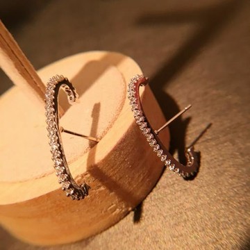 短款925銀針幾何耳飾一字形耳釘網紅耳飾女氣質耳釘極簡歐美風