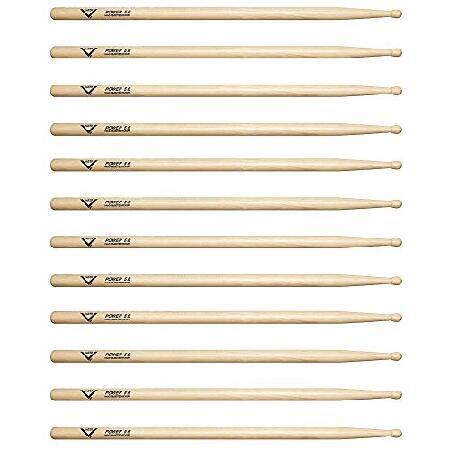 Vater Hickory Power 5B Wood Tip (6 Pair Bundle) 並行輸入品