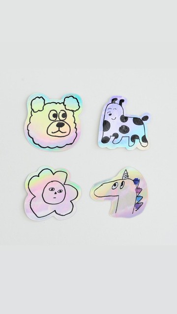 【日耀堂】彩虹鐳射貼紙(5款)防水抗曬