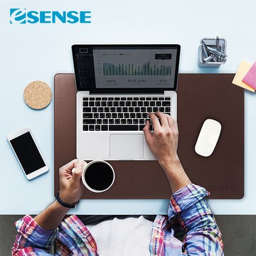 Esense 時尚玩家桌墊鼠墊 L (深咖啡)