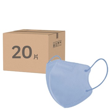 康菲 3D醫療口罩 L  冰晶藍  20片  1盒