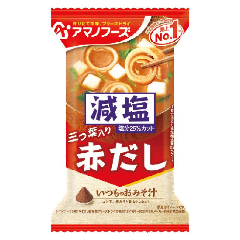 味噌汁 フリーズドライ アマノフーズ 減塩いつものおみそ汁 20食セット (5種×各4袋) 送料無料