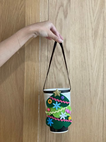 禾荳荳聖誕節手提杯袋DIY 麋鹿