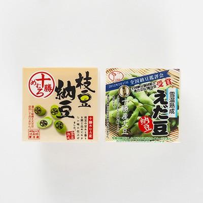 北海道 お取り寄せ えだ豆 納豆 食べ比べセット 十勝産 36個 送料無料 ポイント消化