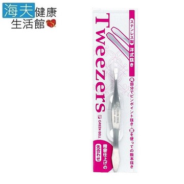海夫健康生活館日本gb綠鐘 psg 鍛造鋼 平式寬口毛拔 雙包裝(psg-013)