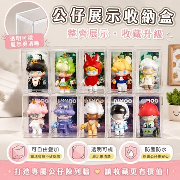 隔日到貨🔥公仔展示盒 單間展示盒 透明展示盒 單體 盲盒 扭蛋盒 盒玩 公仔收納盒 壓克力展示盒 泡泡瑪特展示盒
