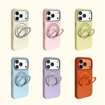 磁吸金屬支架液態硅膠全包ai按鍵 適用 蘋果 iPhone 17 16 promax 17pro 16pro 手機殼