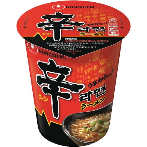 農心ジャパン　辛ラーメン　カップ　６８ｇ　１セット（２４食）