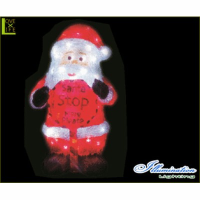 日本製 イルミネーション サンタクロース A サンタ クリスタル 立体 サンタさん グロー Led クリスマス 電飾 モチーフ ローボルト かわいい エクステリア Indonesiadevelopmentforum Com
