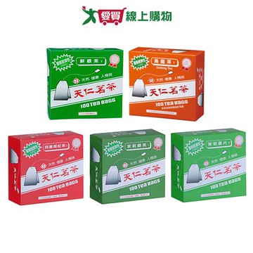 天仁茗茶經濟包茶包系列(鮮綠茶/阿薩姆紅茶/茉莉綠茶/烏龍茶/茉【愛買】