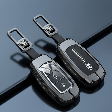 現代專用 Hyundai 金屬鑰匙套 custin 鑰匙套 Elantra鑰匙殼 梓閤金真皮 Venue鑰匙包 鑰匙圈